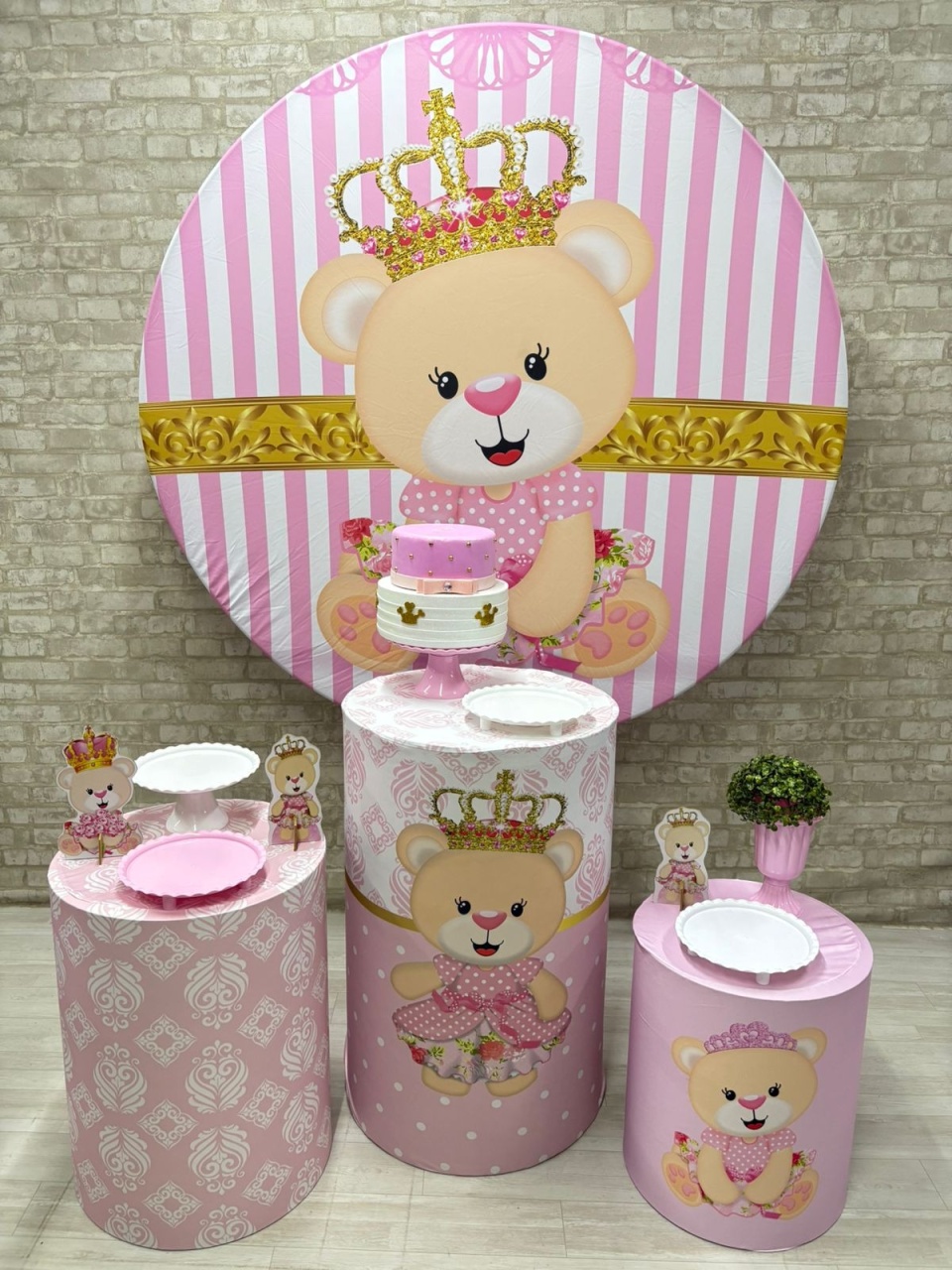 Urso Coroa  Kit Prata         - Iara Maria Arruda da Silva