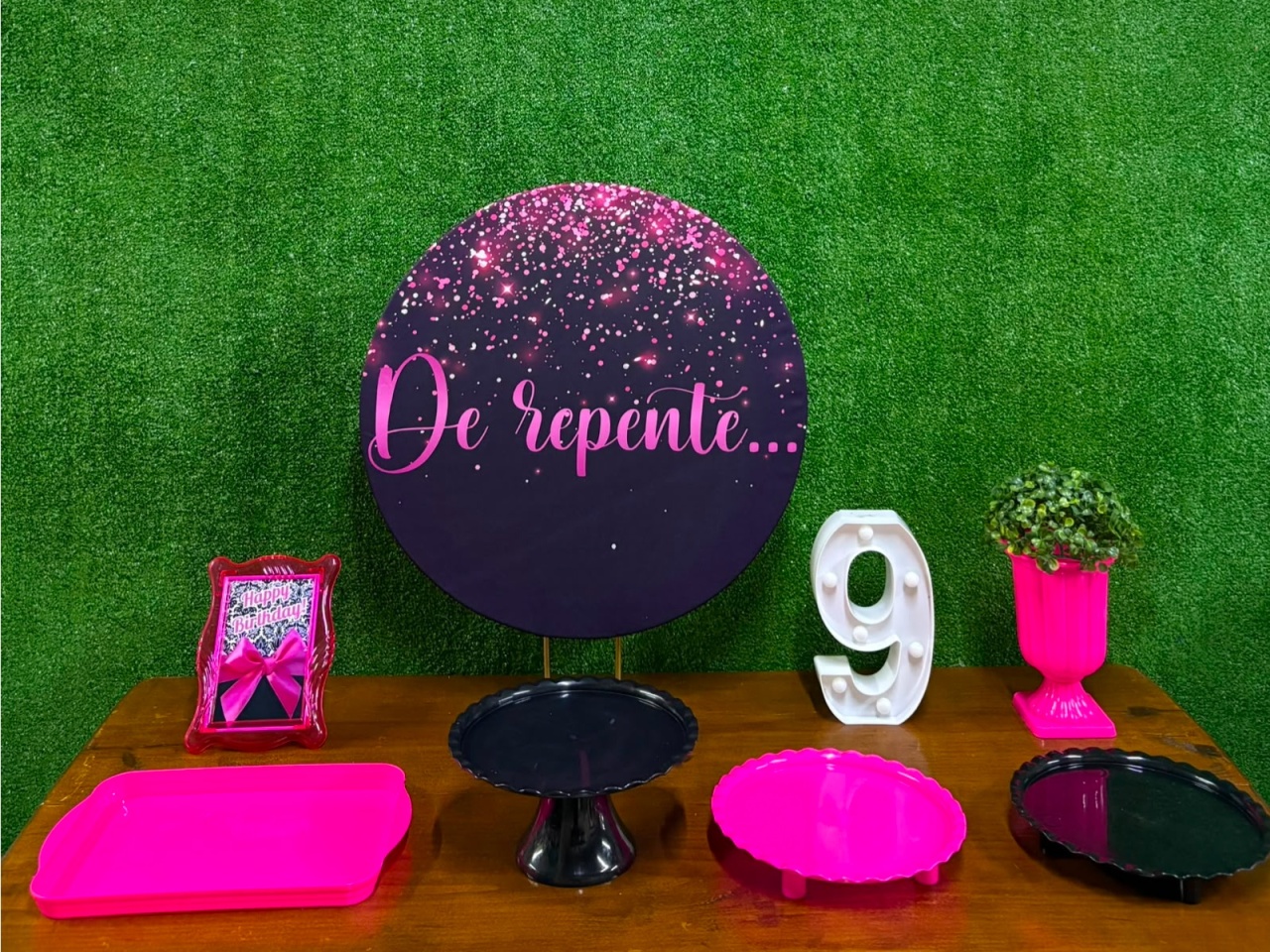de Repente Preto/Pink Mini Kit - Iara Maria Arruda da Silva