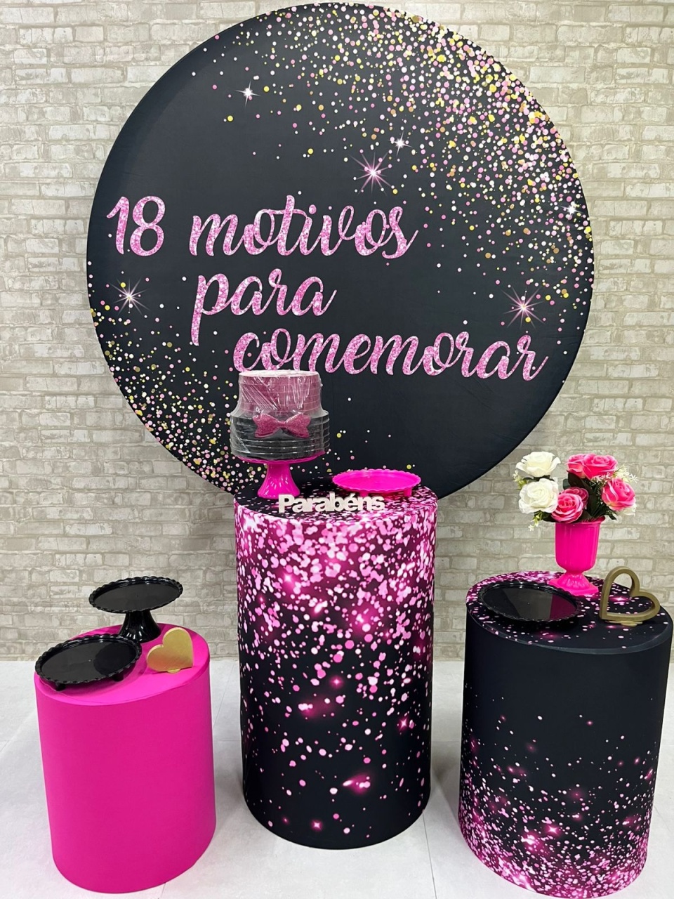 18 Motivos Para Comemorar  Kit Prata      - Iara Maria Arruda da Silva