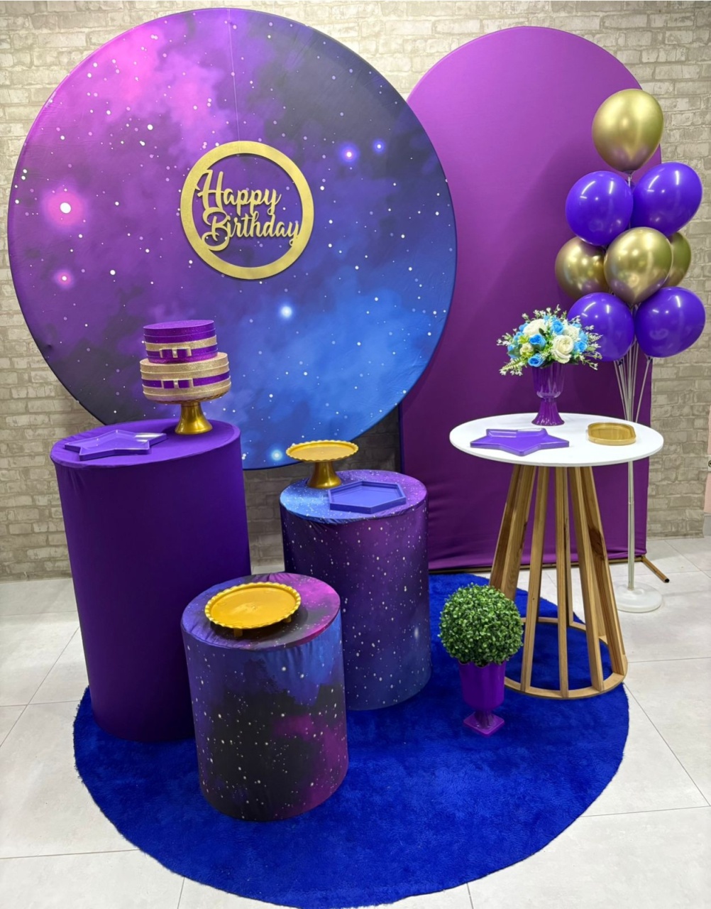 Galaxia Com Suporte de Balão Kit Diamante - Iara Maria Arruda da Silva