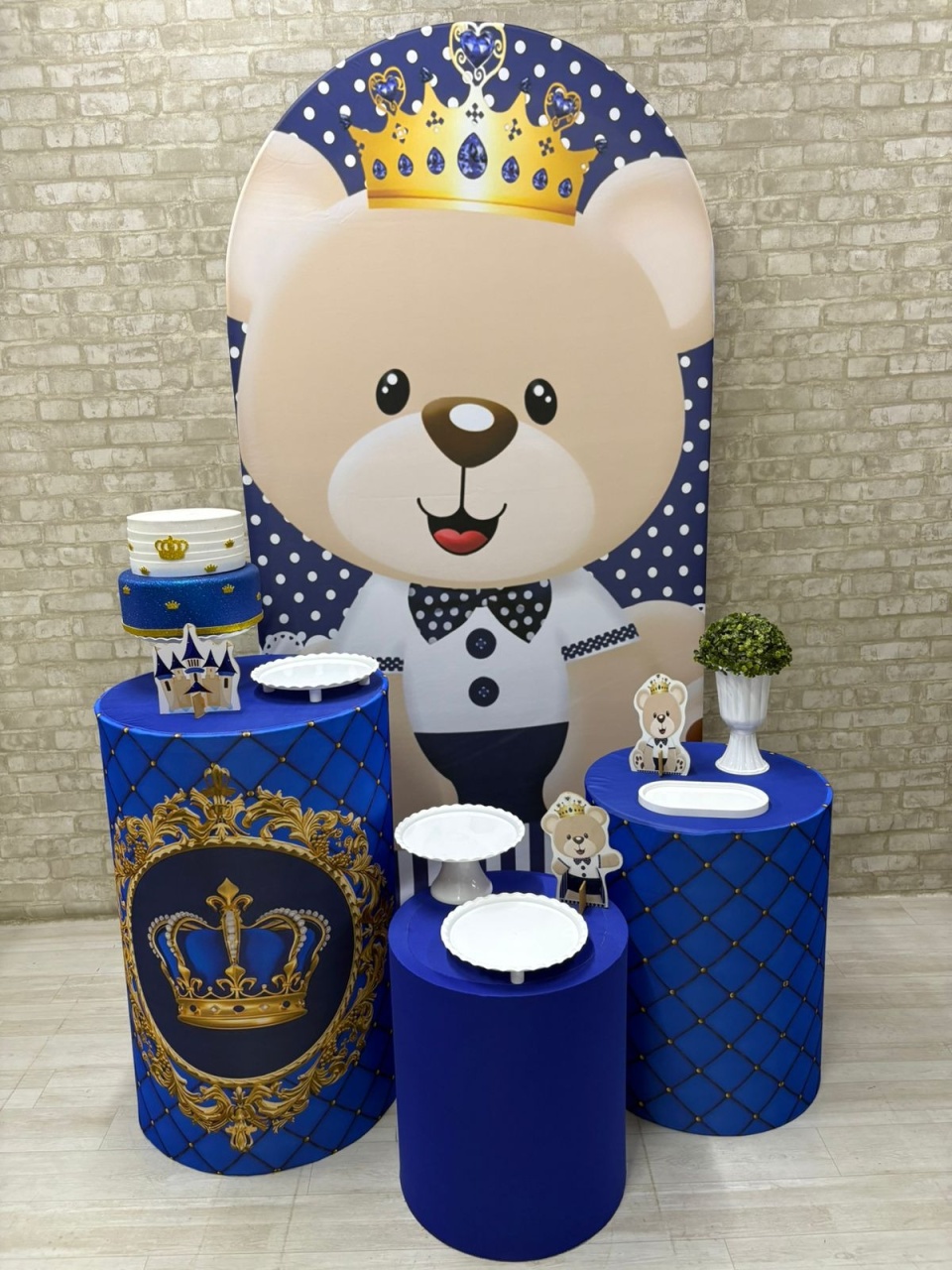 Urso Coroa  Kit Prata - Iara Maria Arruda da Silva