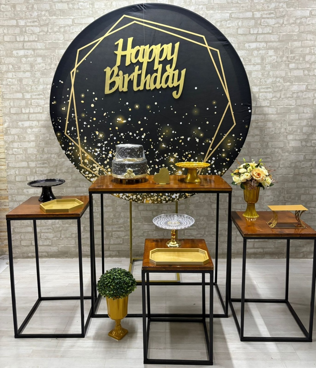 Happy Birthday  Kit Ouro  - Iara Maria Arruda da Silva