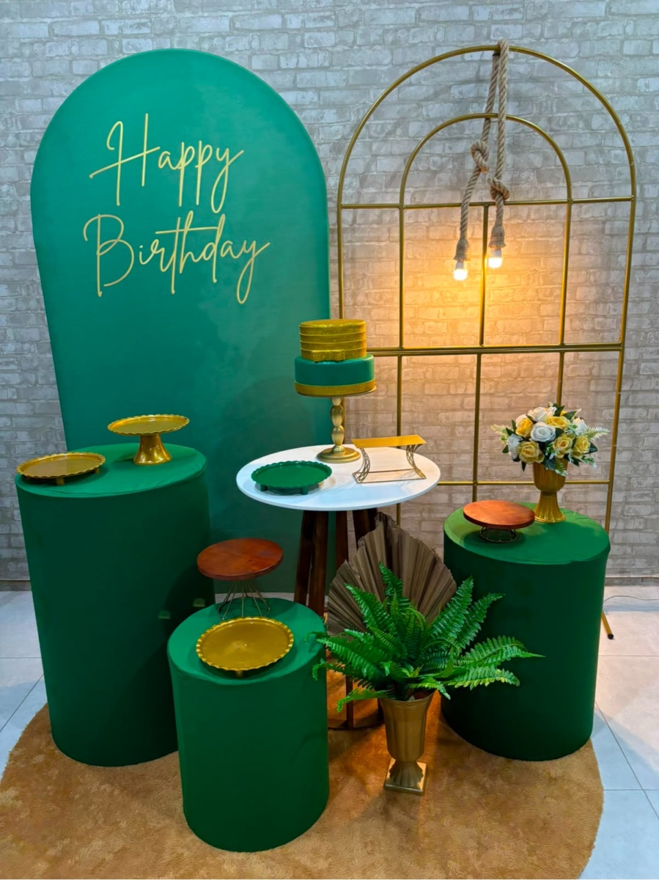 Happy Birthday Verde Kit Diamante (1) - Iara Maria Arruda da Silva