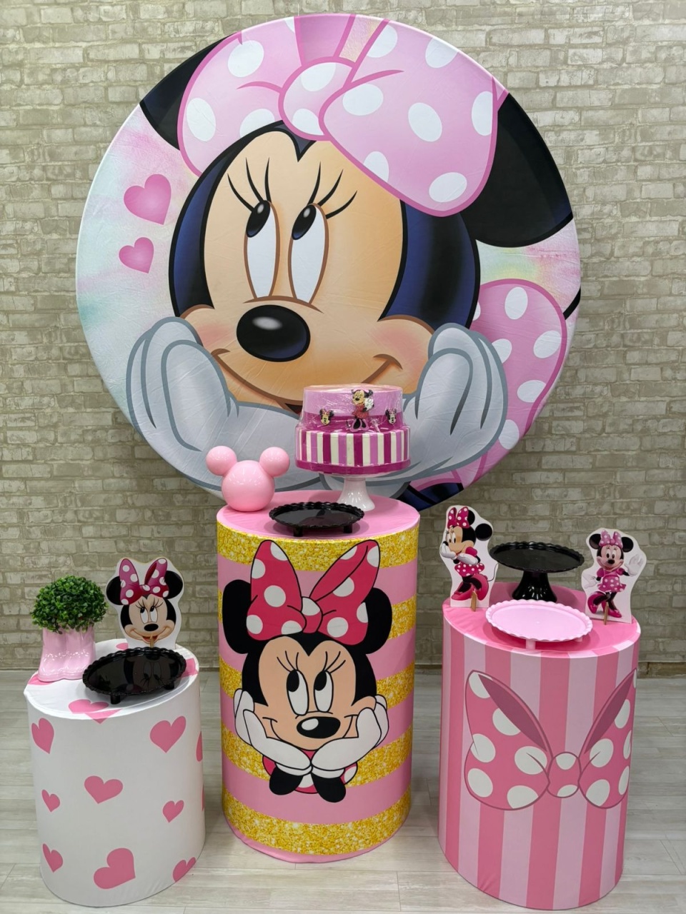 Minnie Rosa Kit Prata   - Iara Maria Arruda da Silva