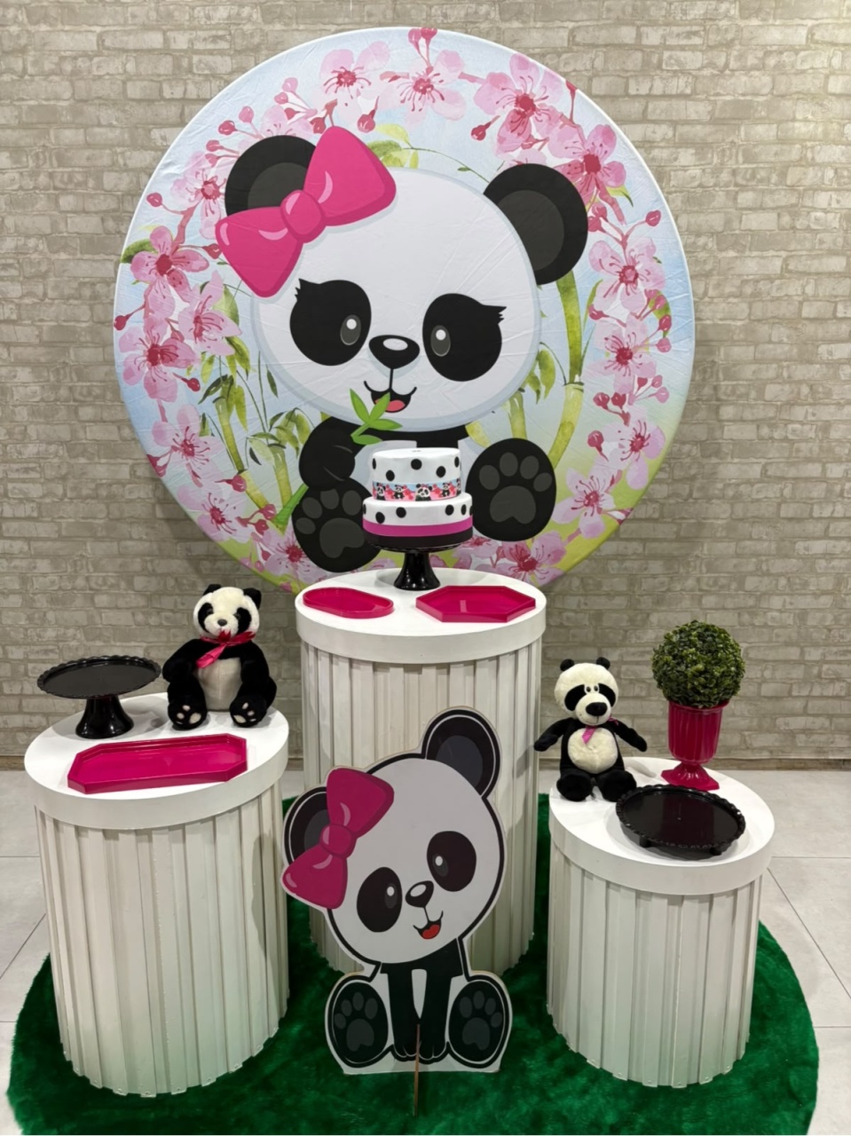 Urso Panda Menina Kit Prata (1) - Iara Maria Arruda da Silva