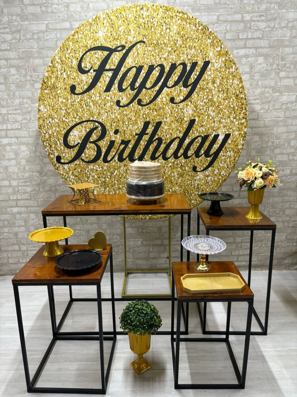 Happy Birthday  Kit Ouro   - Iara Maria Arruda da Silva