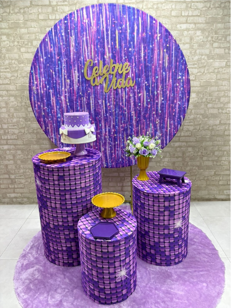 Gliter Lilás Com Roxo Kit Prata - Iara Maria Arruda da Silva