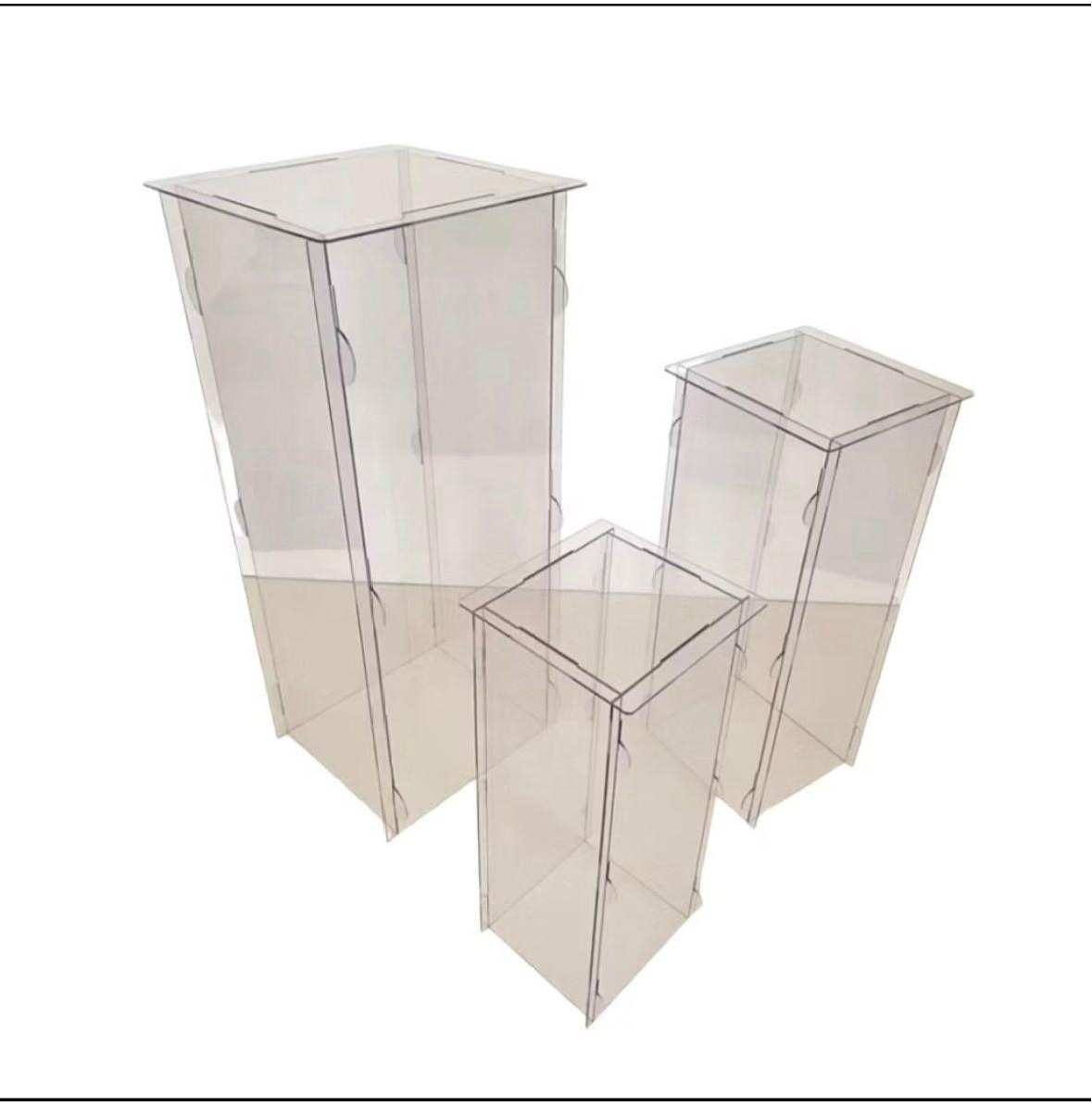 Trio Cubo  Acrilico Transparente Quadrado - Iara Maria Arruda da Silva