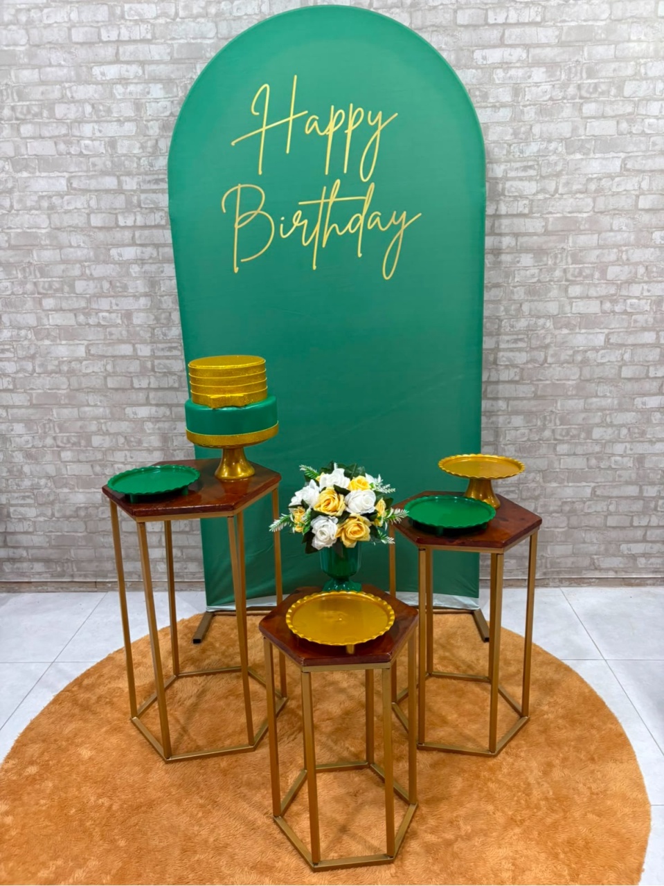 Happy Birthday Verde Kit Prata - Iara Maria Arruda da Silva