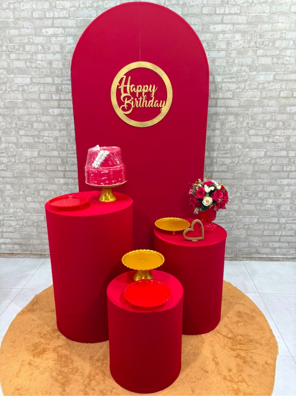 Happy Birthday Vermelho Kit Prata - Iara Maria Arruda da Silva