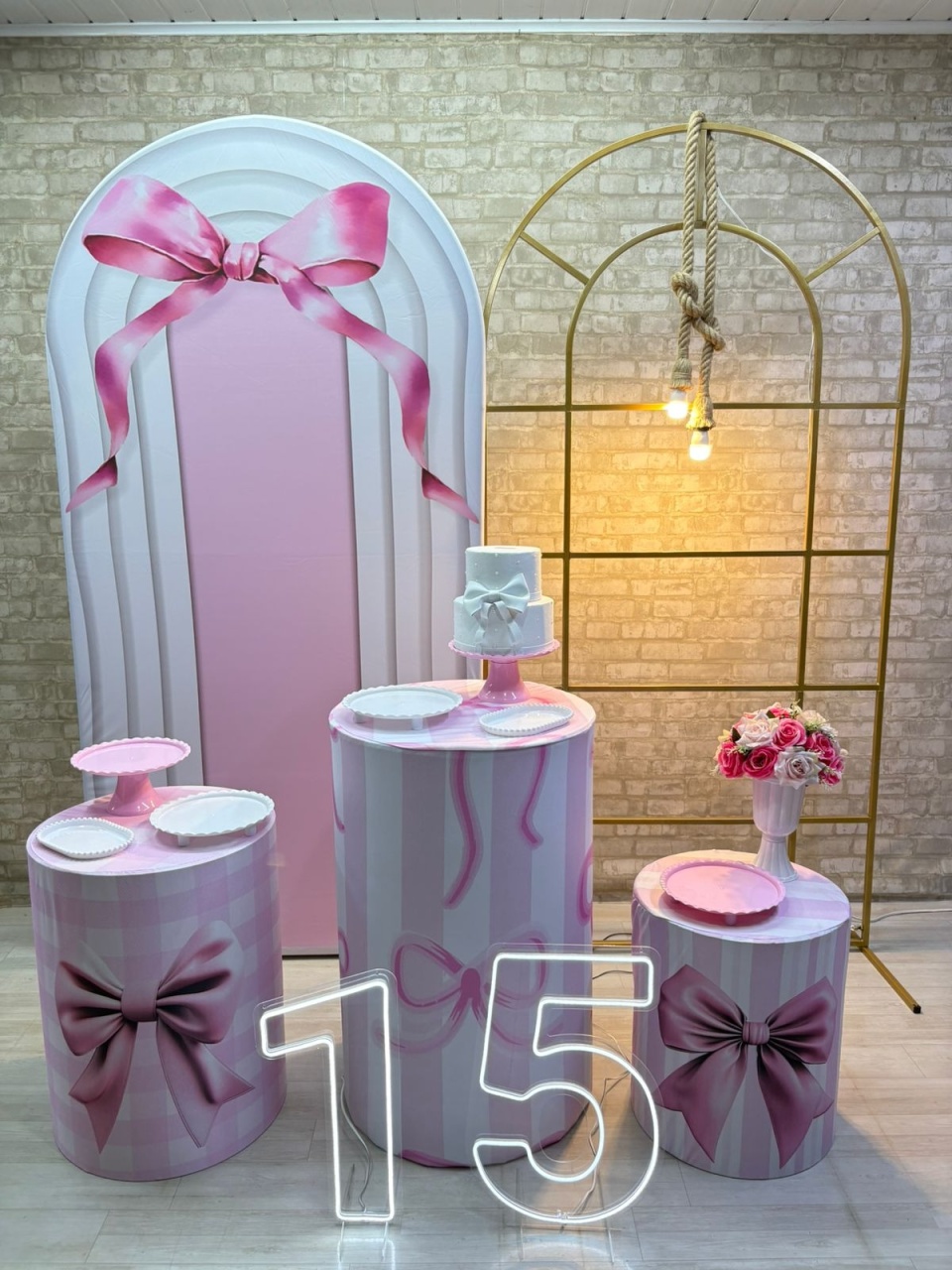 Laço Rosa  Kit Diamante - Iara Maria Arruda da Silva