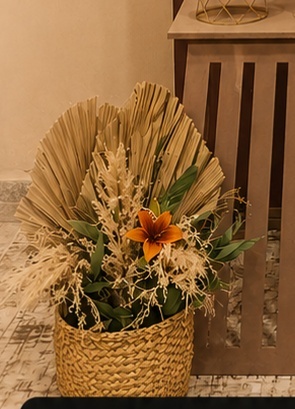 Arranjo de Chão Flores Artificias - EGL Locações Ltda