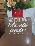 Placas Madeira Com Frase - imagem 5