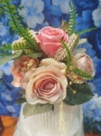 Topo de Bolo de Flores Artificiais - imagem 3