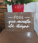 Placas Madeira Com Frase - imagem 3
