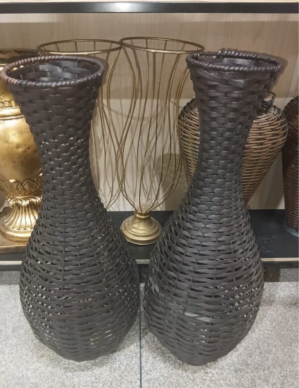 Vaso de Palha Trançada 70 Cm - EGL Locações Ltda