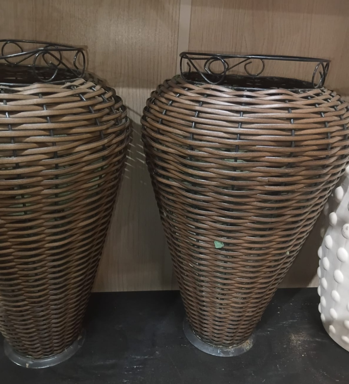 Vaso de Palha Trançada 45 Cm - EGL Locações Ltda