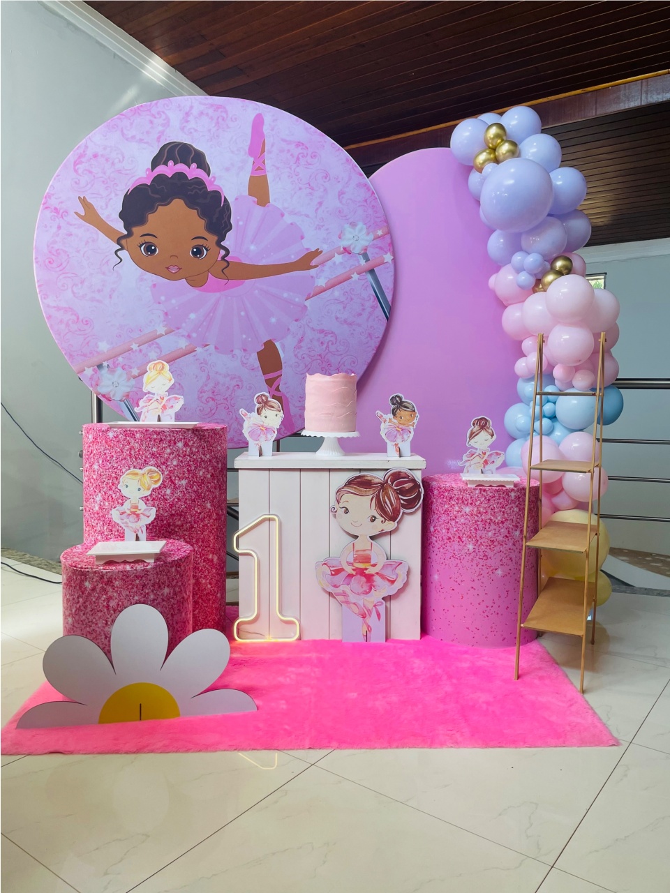 Bailarina Helena - Kit G1 Com Led - Pegue E Monte - Pallacius Festas