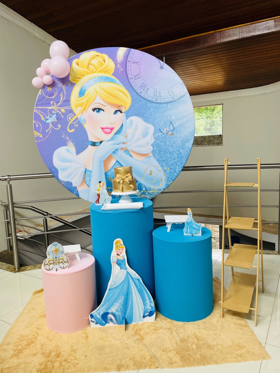 Pegue E Monte Kit P1 Cinderela Com Escadinha Para Lembrancinhas - Pallacius Festas