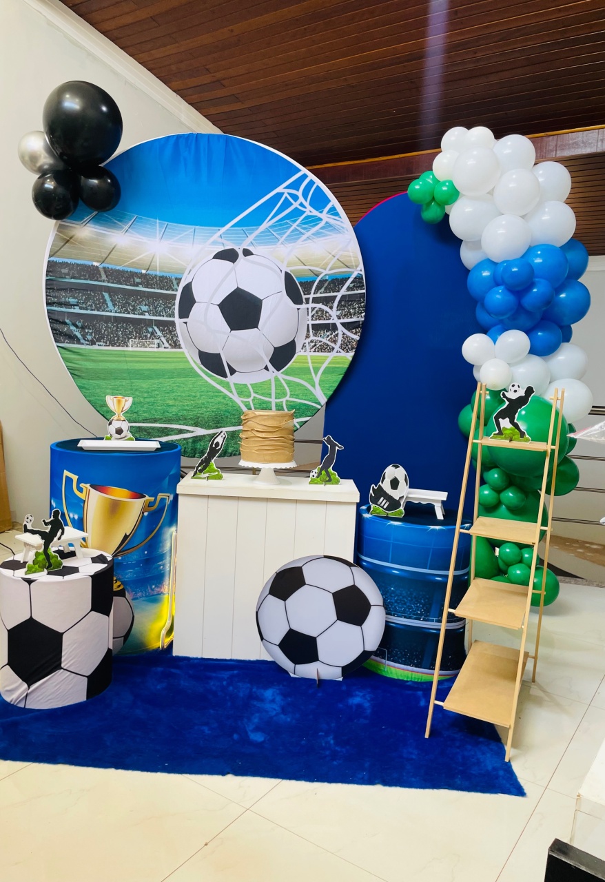 Pegue E Monte Kit Gg Futebol Com Escadinha - Pallacius Festas