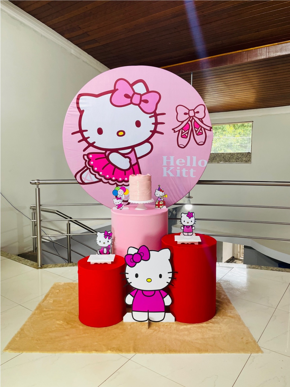 Hello Kitty Bailarina Kit P - Pegue E Monte - Pallacius Festas