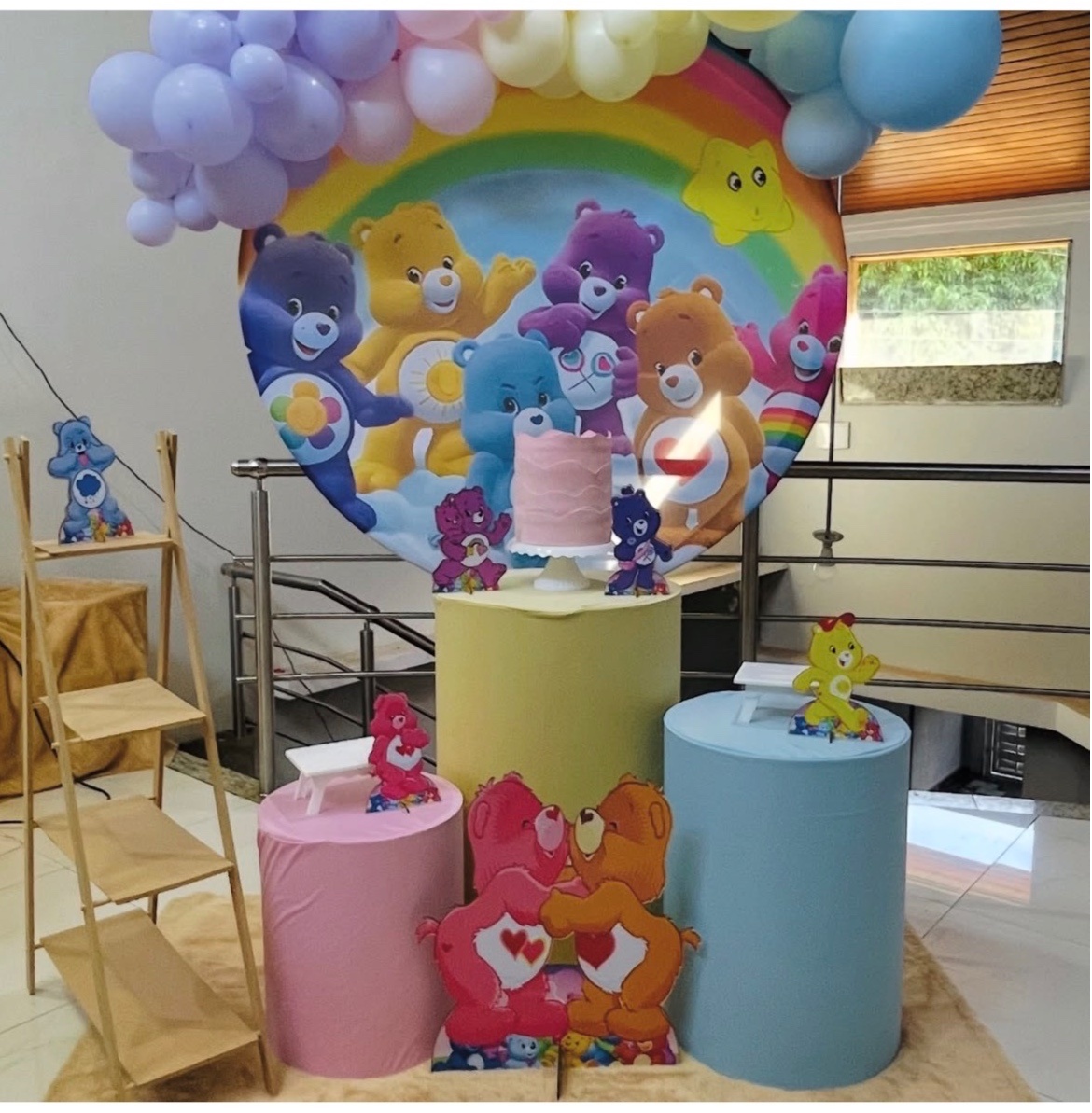 Ursinhos Carinhosos Cp1 - Kit P1 Com Escadinha - Pegue E Monte - Pallacius Festas