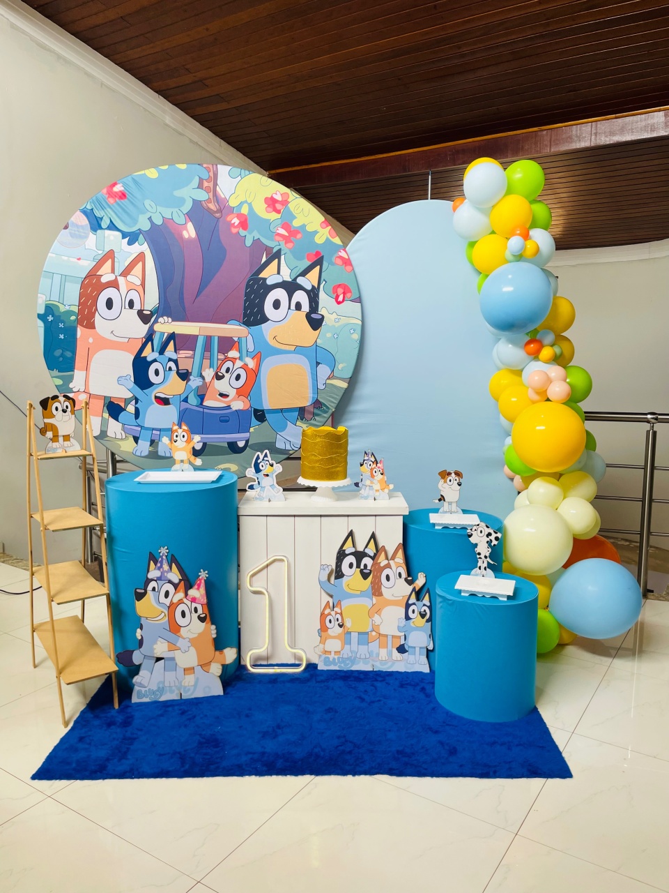 Pegue E Monte Kit G1 Bluey E Bingo No Carro Com Led  - Pallacius Festas