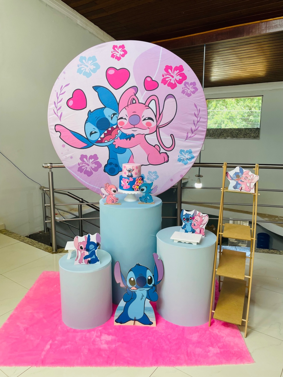 Pegue E Monte Kit P1 Stitch E Angel - Pallacius Festas
