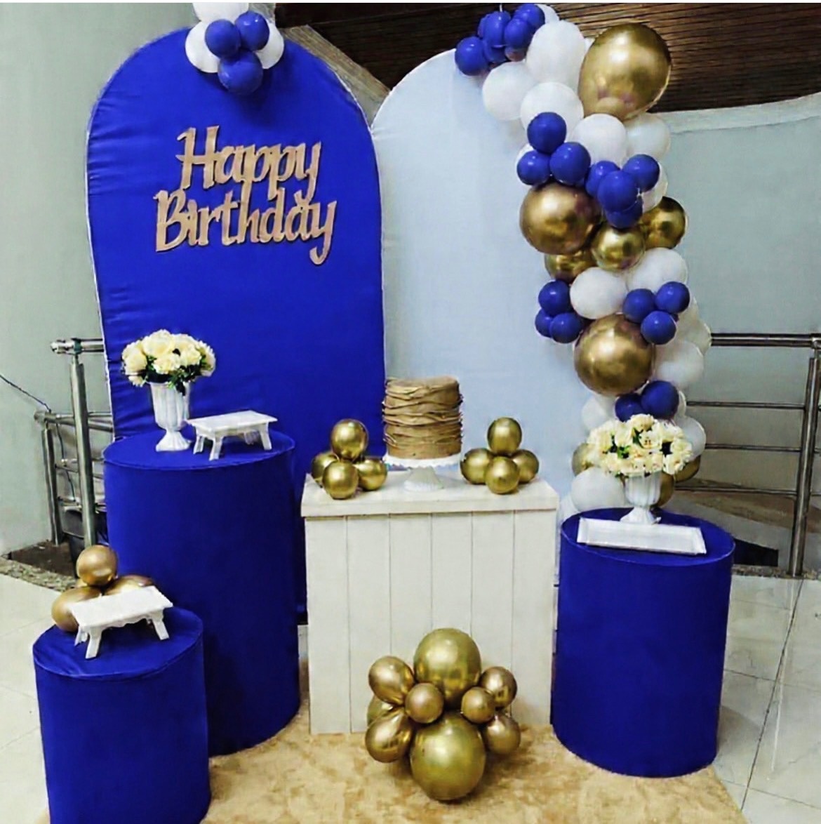 Kit G Happy Birthday Azul  - Pallacius Festas