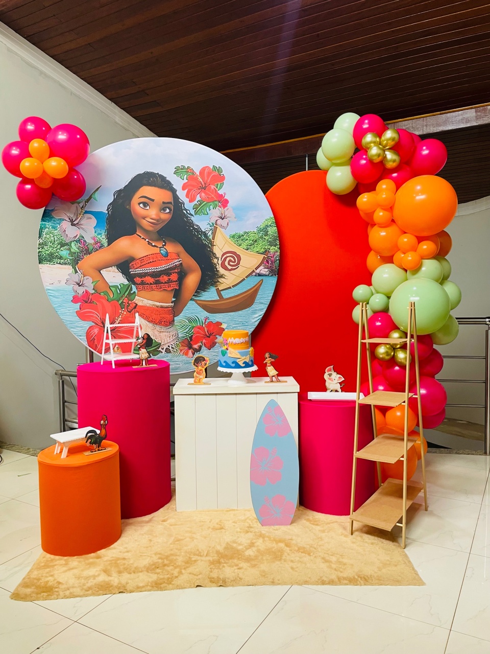 Moana Adulta  - Pegue E Monte Kit Gg - Pallacius Festas