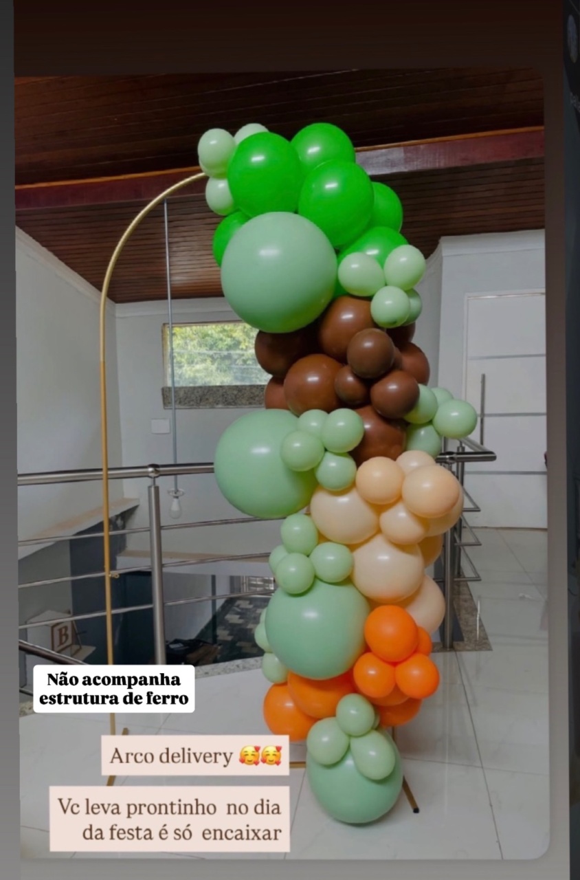 Arco de Balão Desconstruído 2 Metros - Pallacius Festas