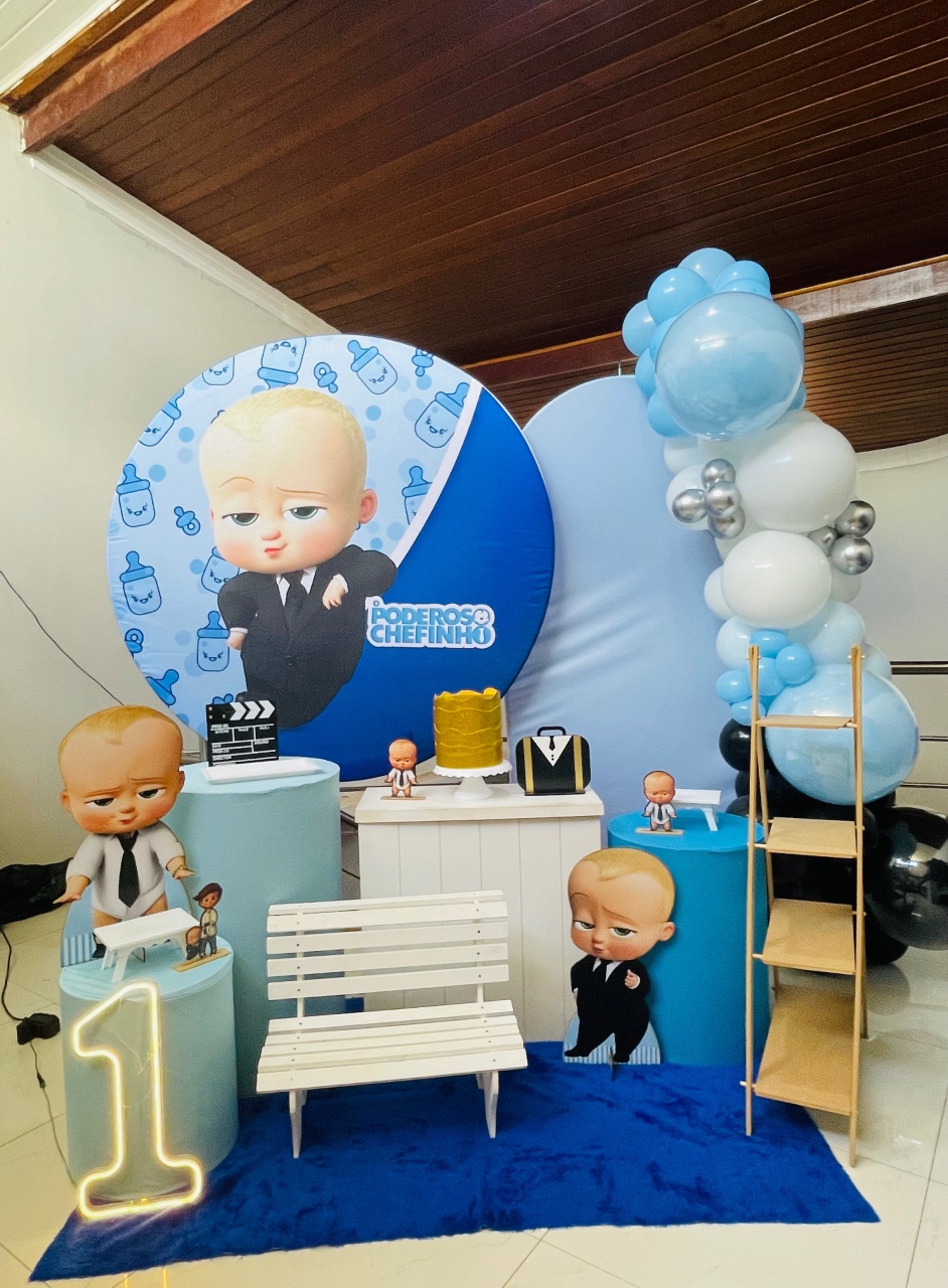 Pegue E Monte Kit G2 O Poderoso Chefinho Com Banquinho  - Pallacius Festas