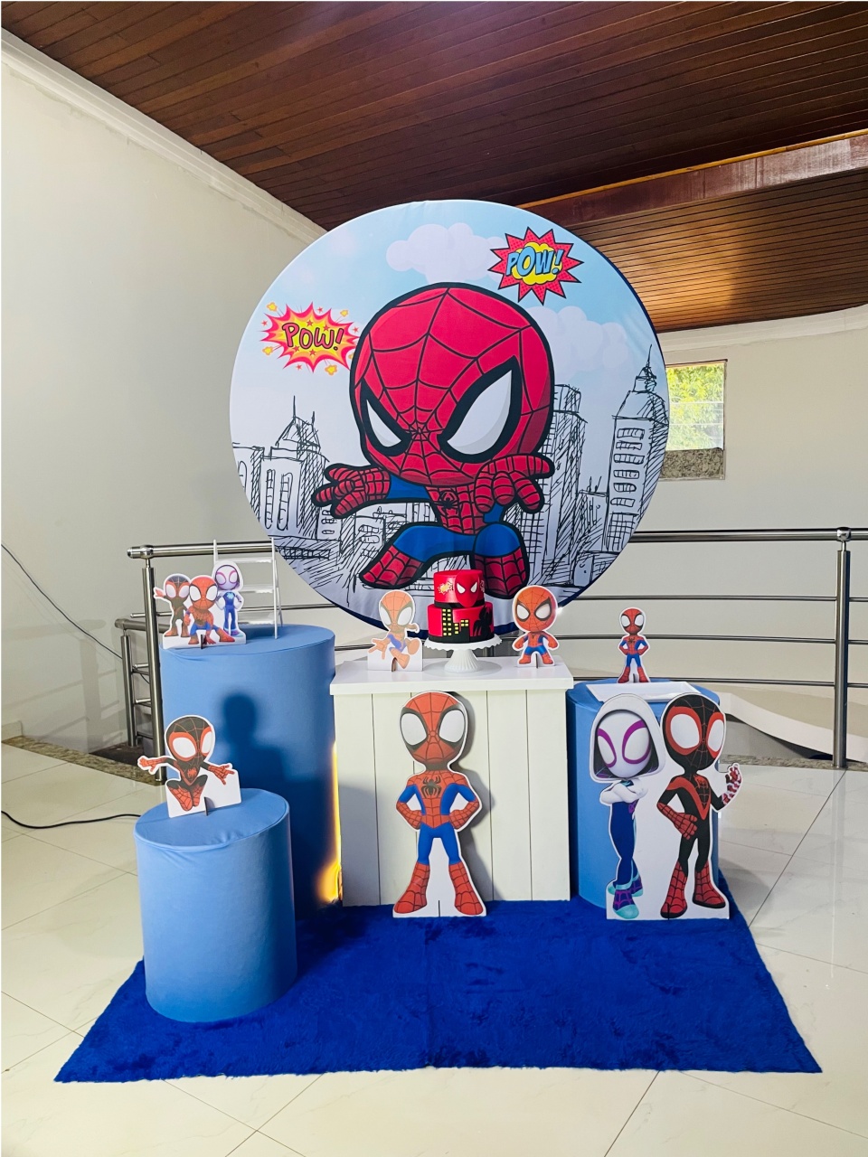 Homem Aranha Baby Dia - Kit M - Pegue E Monte - Pallacius Festas