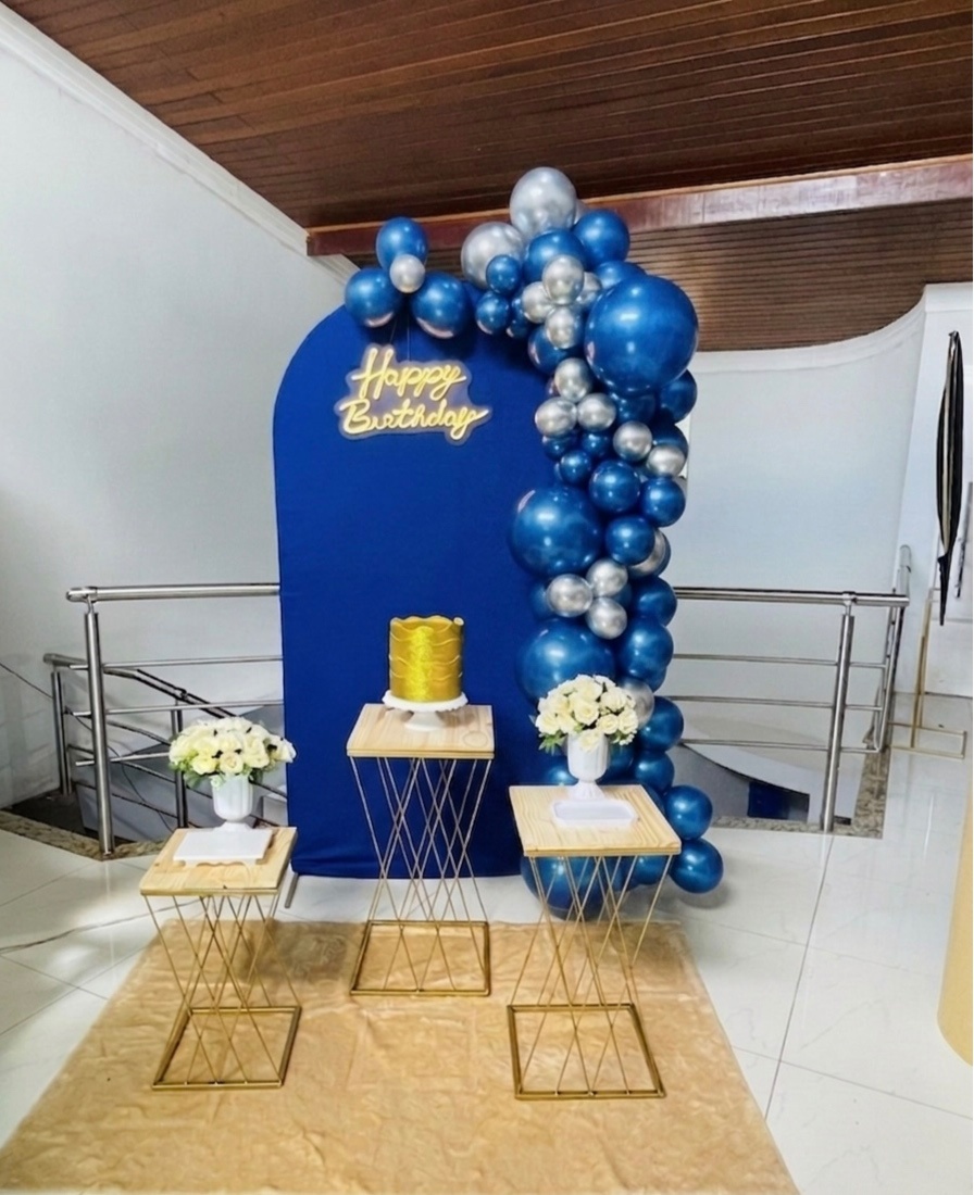 Happy Azul Mf - Kit P - Pegue E Monte - Pallacius Festas