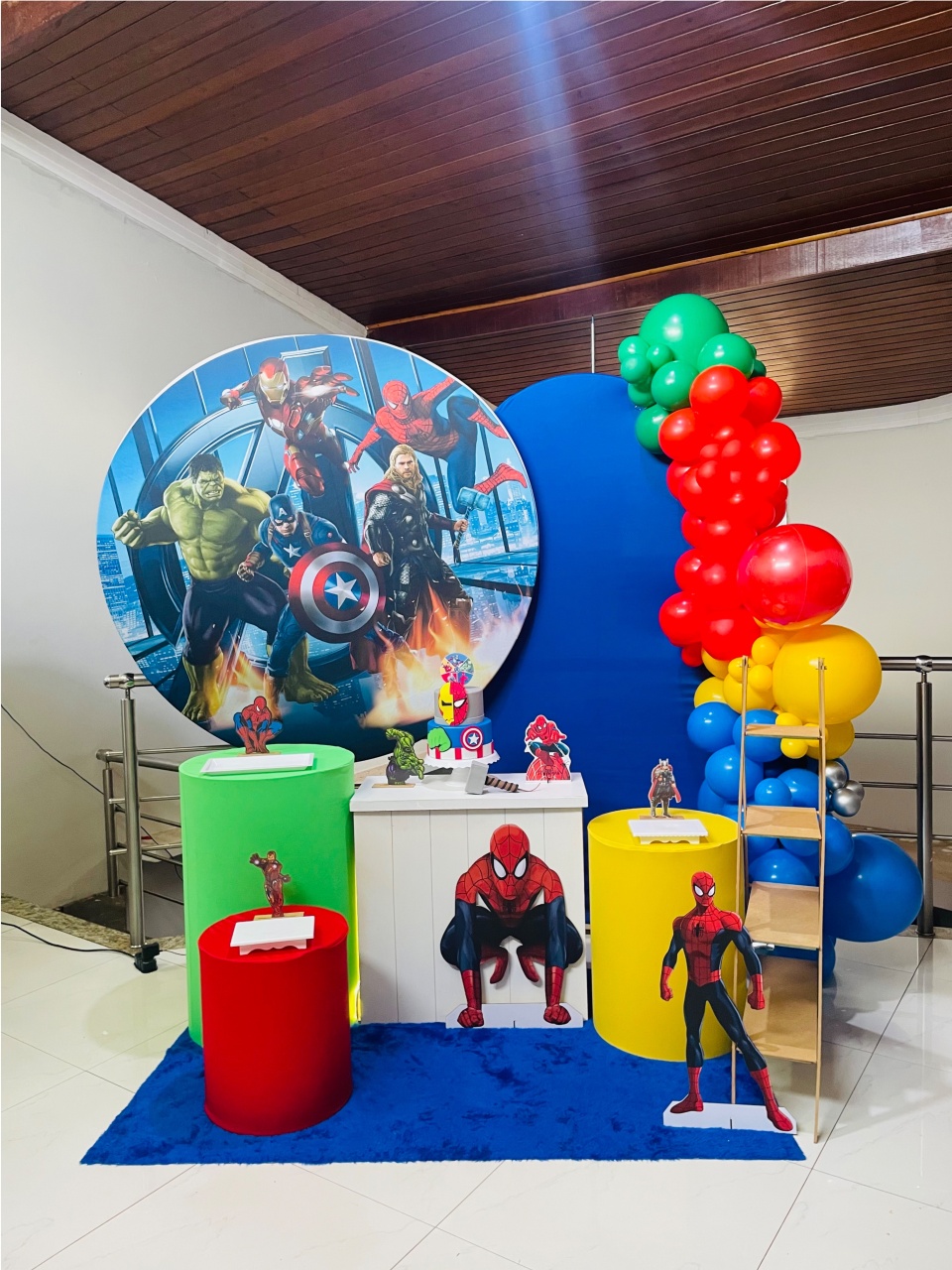 Heróis / Vingadores- Kit Gg -Pegue E Monte - Pallacius Festas