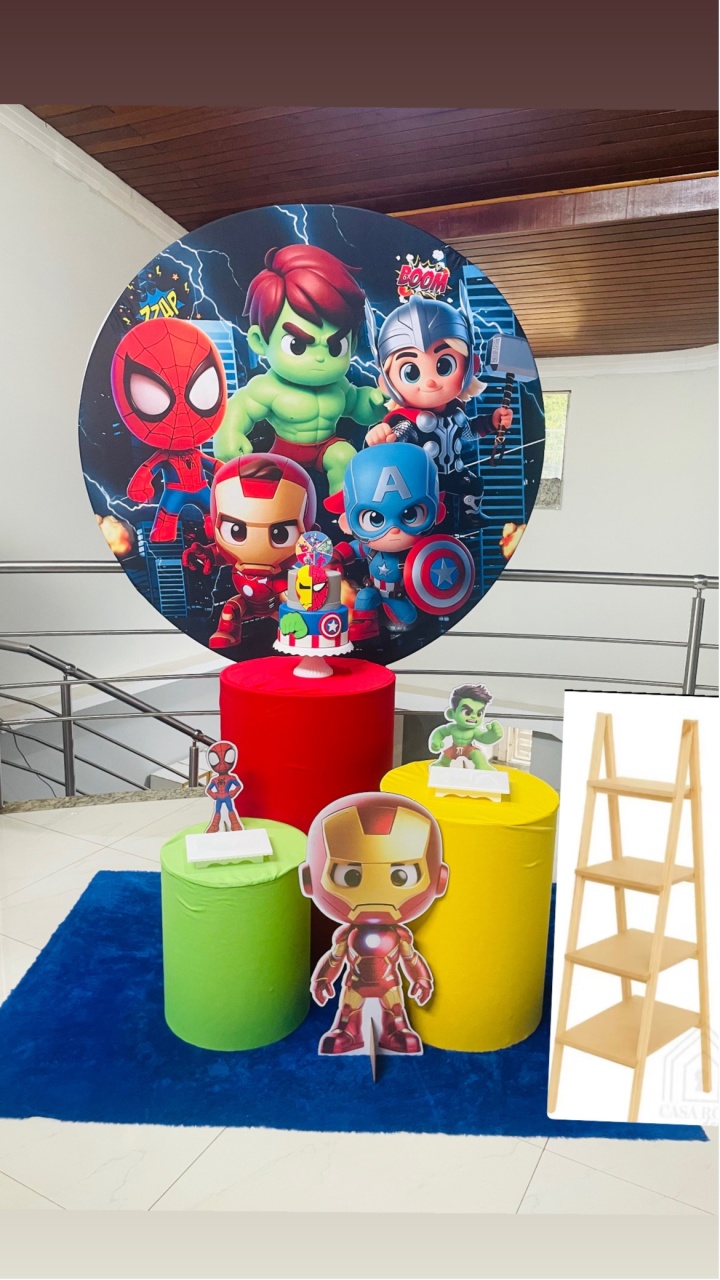 Heróis Baby - Kit P1 Com Escadinha - Pegue E Monte - Pallacius Festas