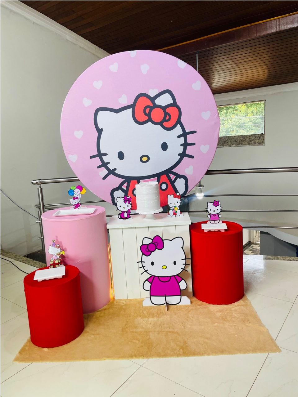 Hello Kitty Rostinho - Kit M - Pegue E Monte - Pallacius Festas