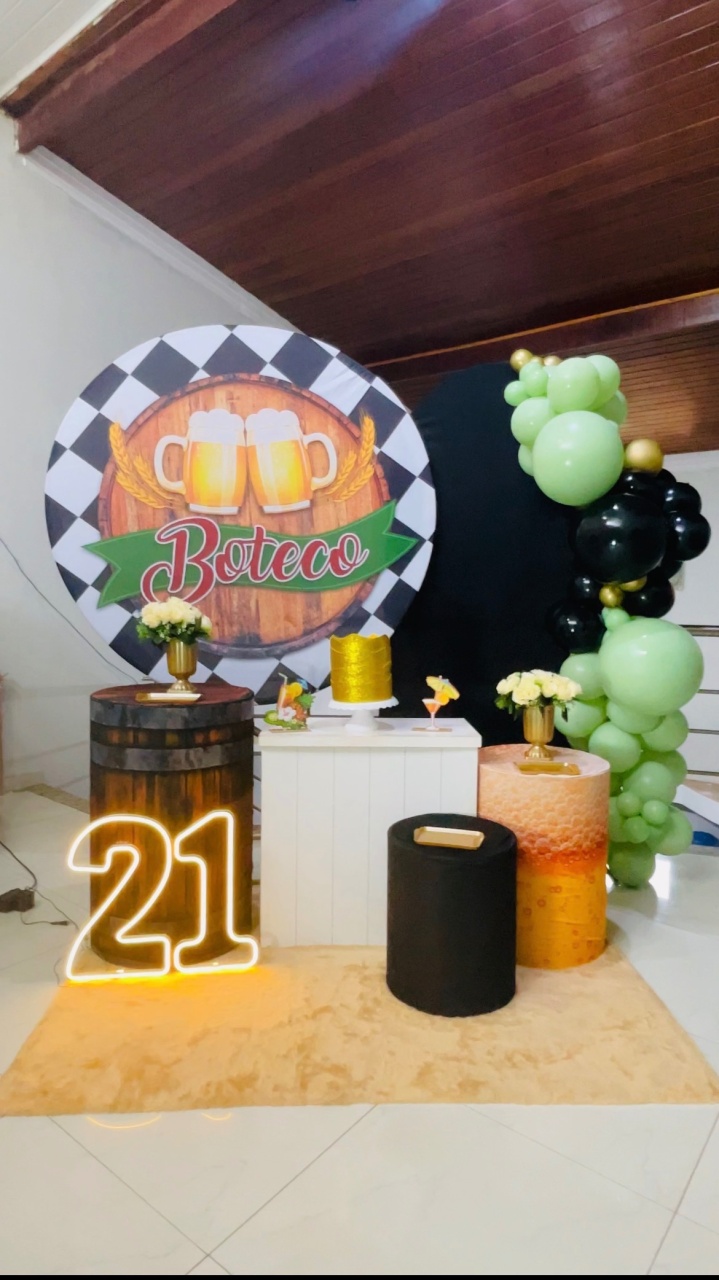 Pegue E Monte Kit G2 Boteco E Cerveja Com Números de Led - Pallacius Festas
