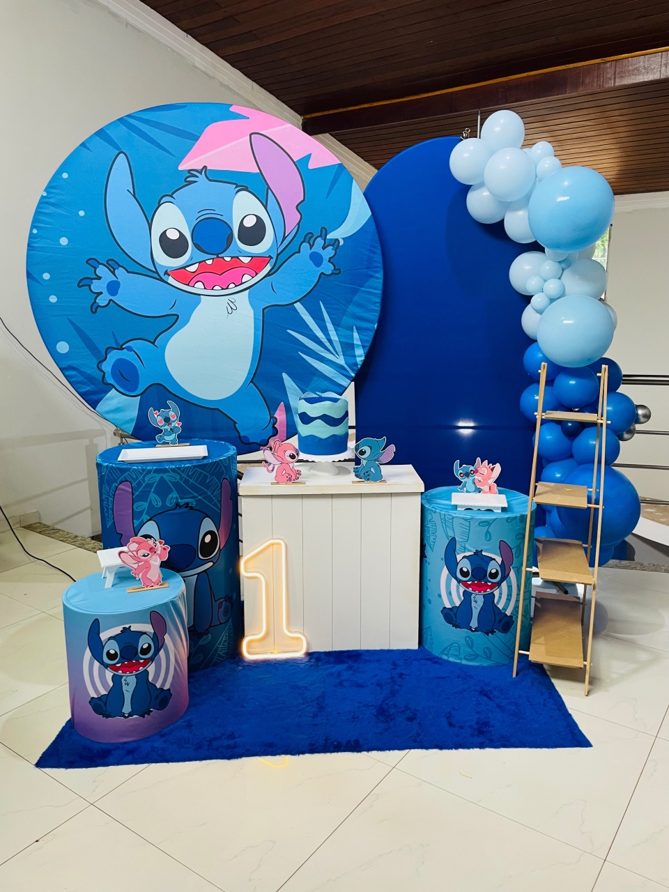 Pegue E Monte Kit Gg Stitch Com Led - Pallacius Festas
