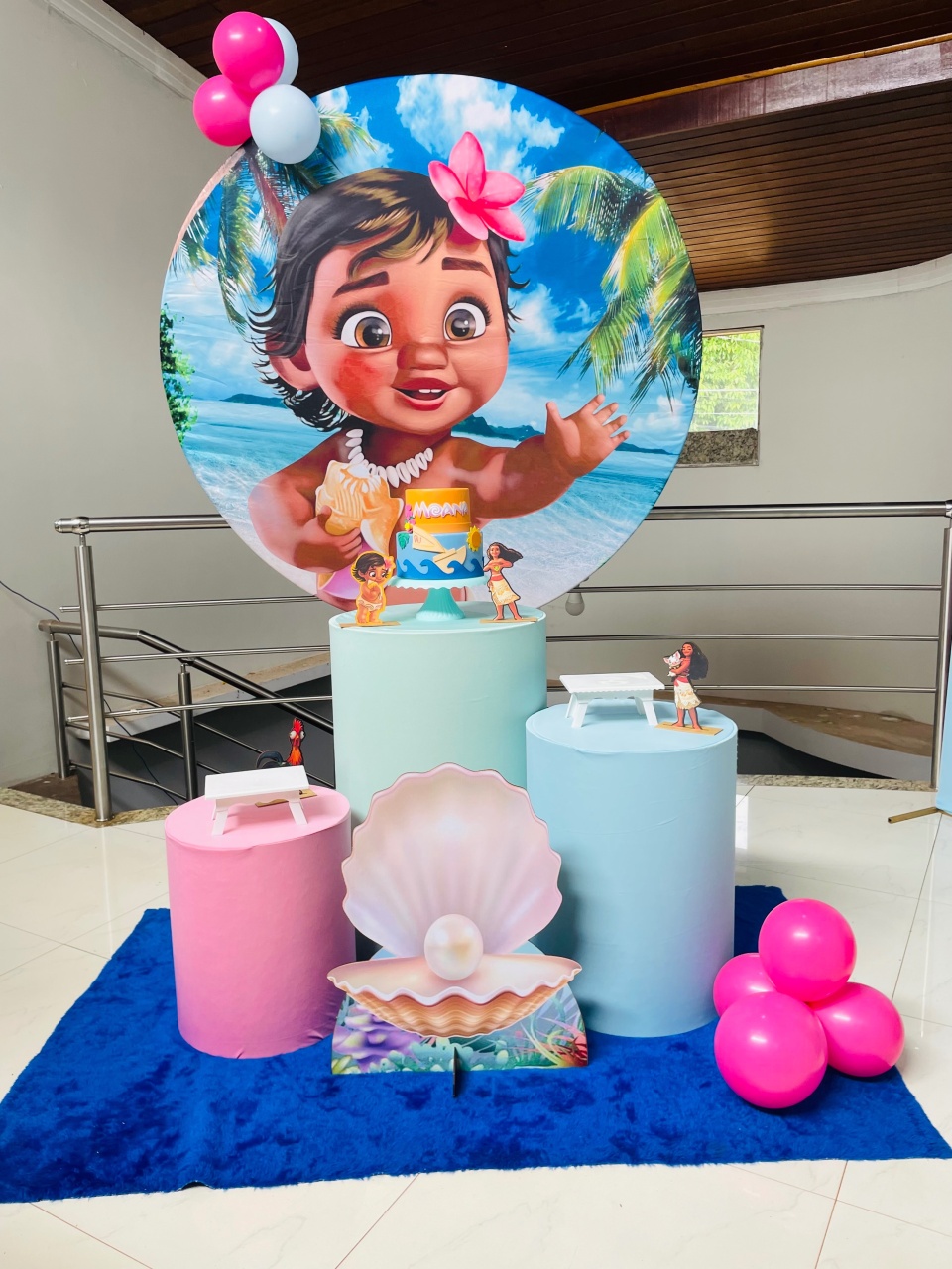 Moana Baby Fundo Do Mar - Pegue E Monte Kit P   - Pallacius Festas