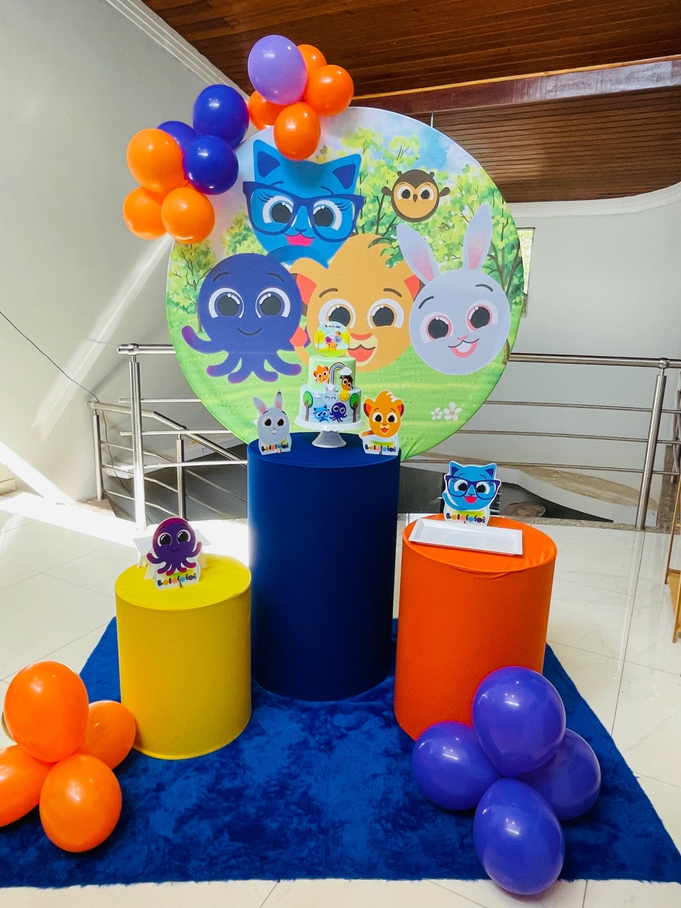 Pegue E Monte Kit P Bolofofos Em Tons de Azul - Pallacius Festas