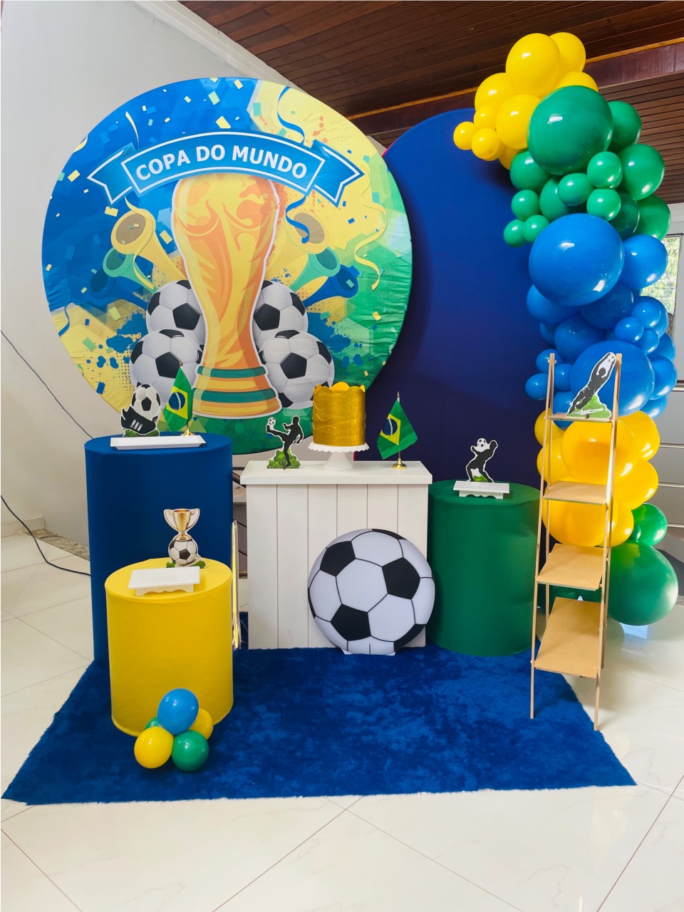 Copa Hexa - Kit Gg Com Escadinha - Pegue E Monte - Pallacius Festas