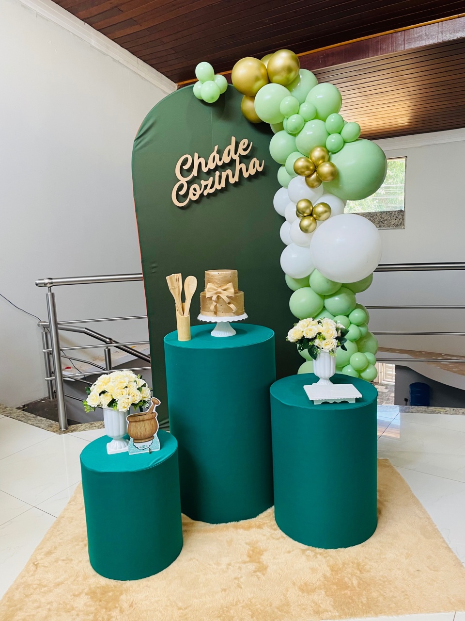 Kit P Chá de Cozinha Verde Oliva  - Pallacius Festas