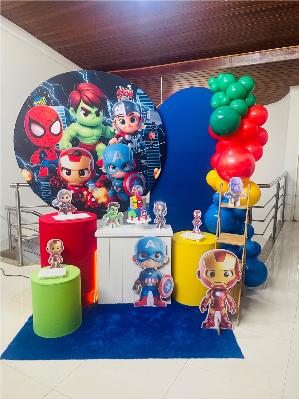 Heróis Baby - Kit Gg - Com Escadinha - Pegue E Monte - Pallacius Festas