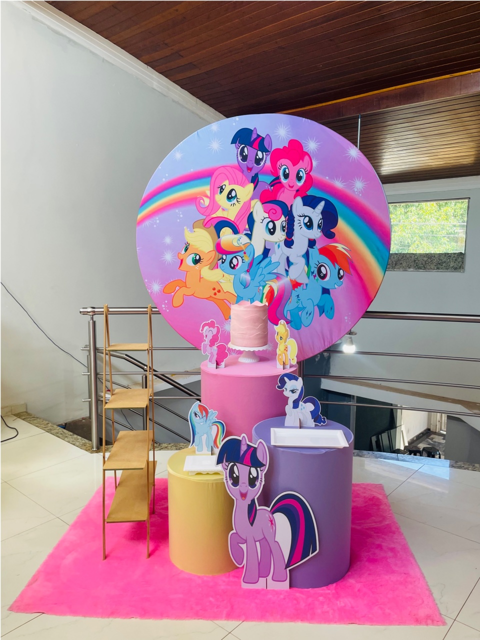 My Little Pony - Kit P1 Com Escadinha - Pegue E Monte - Pallacius Festas