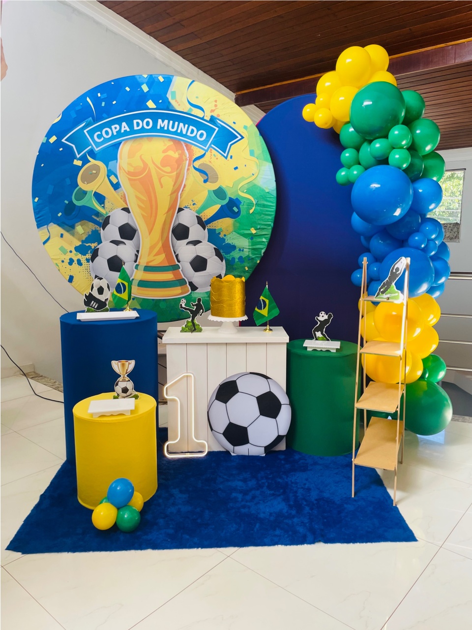 Copa Hexa - Kit G1 Com Led - Pegue E Monte - Pallacius Festas