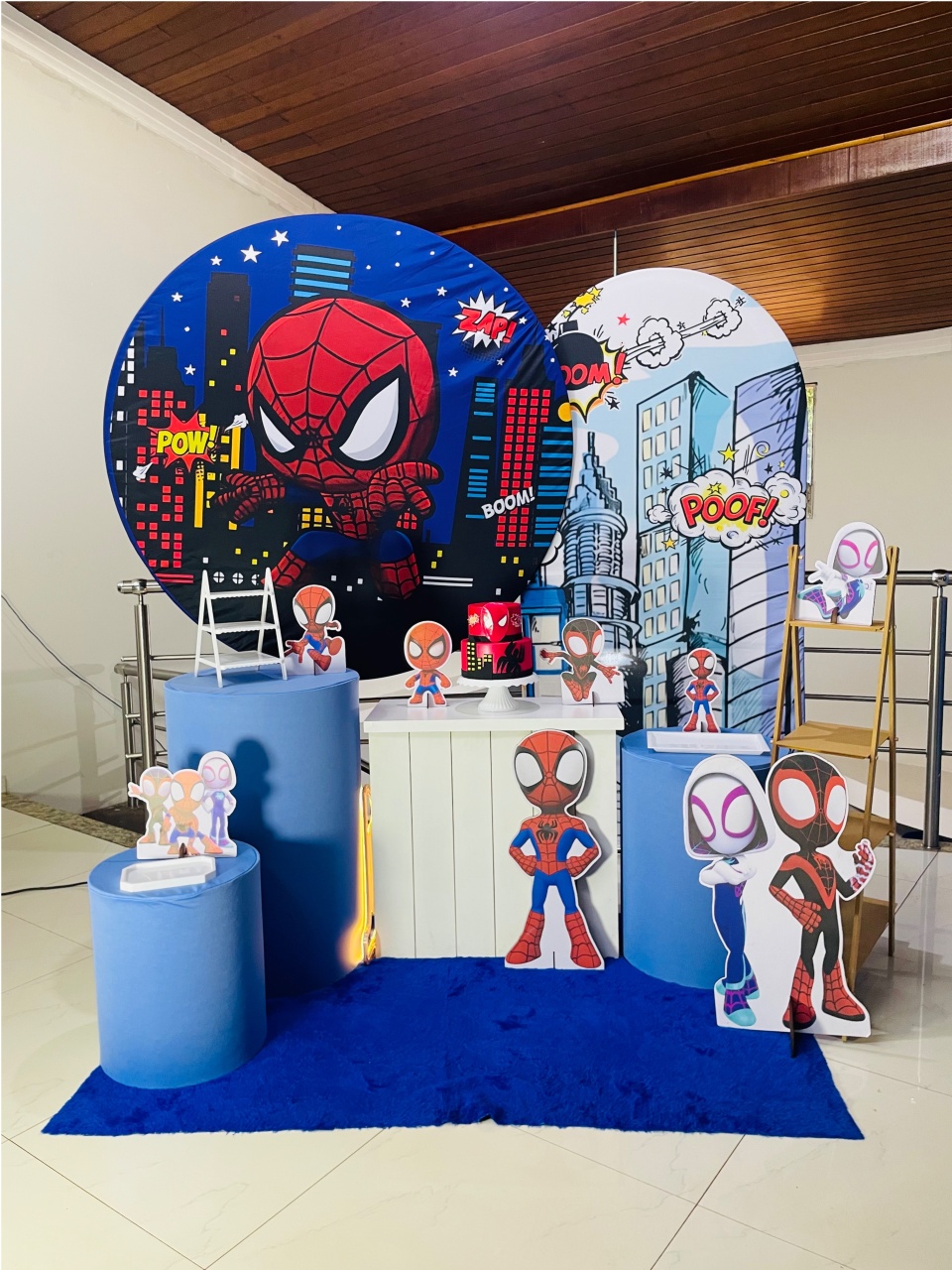 Homem Aranha Baby Noite (Dupla Estampa) - Kit Gg - Pegue E Monte - Pallacius Festas