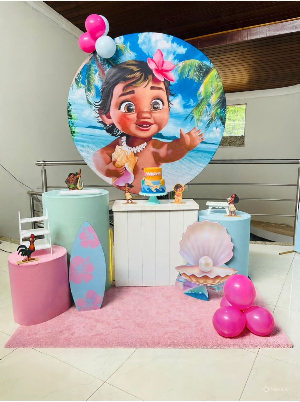 Moana Baby Fundo Do Mar- Pegue E Monte Kit M - Pallacius Festas