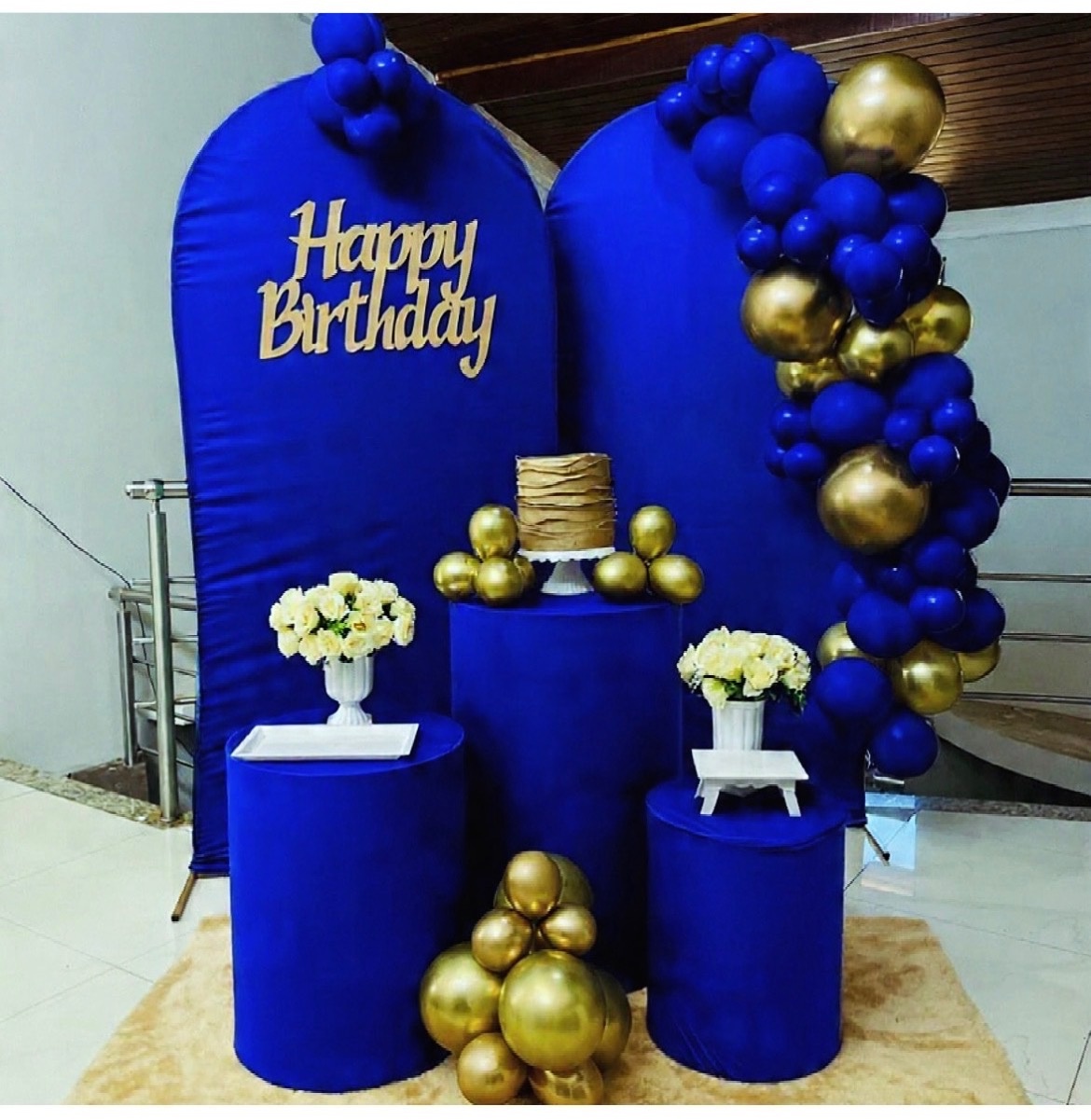Kit Mm Happy Birthday Azul   - Pallacius Festas