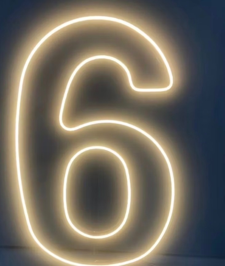 Número de Led 6 - Pallacius Festas